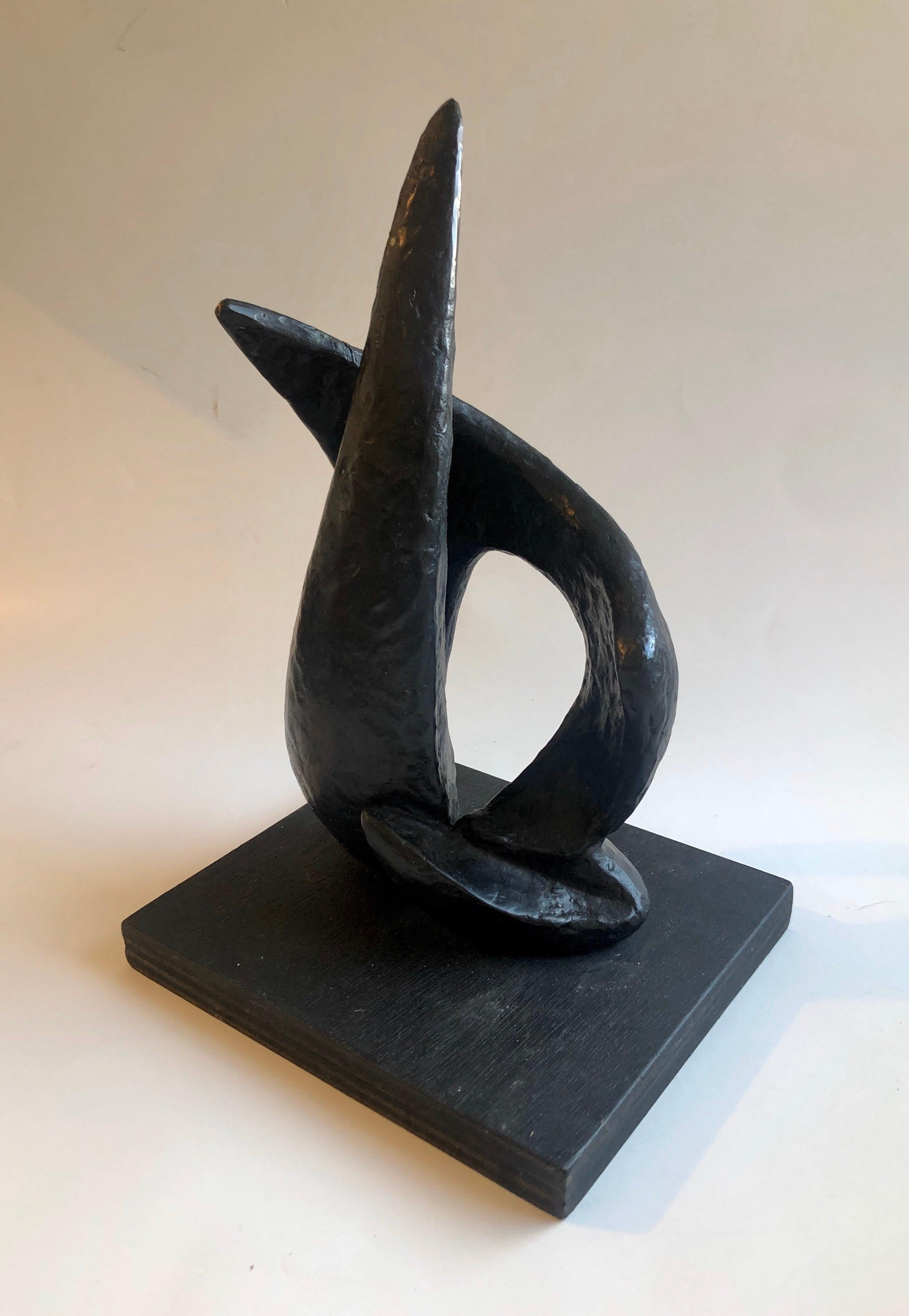 Abstract Israeli Bronze Modernist Sculpture 1