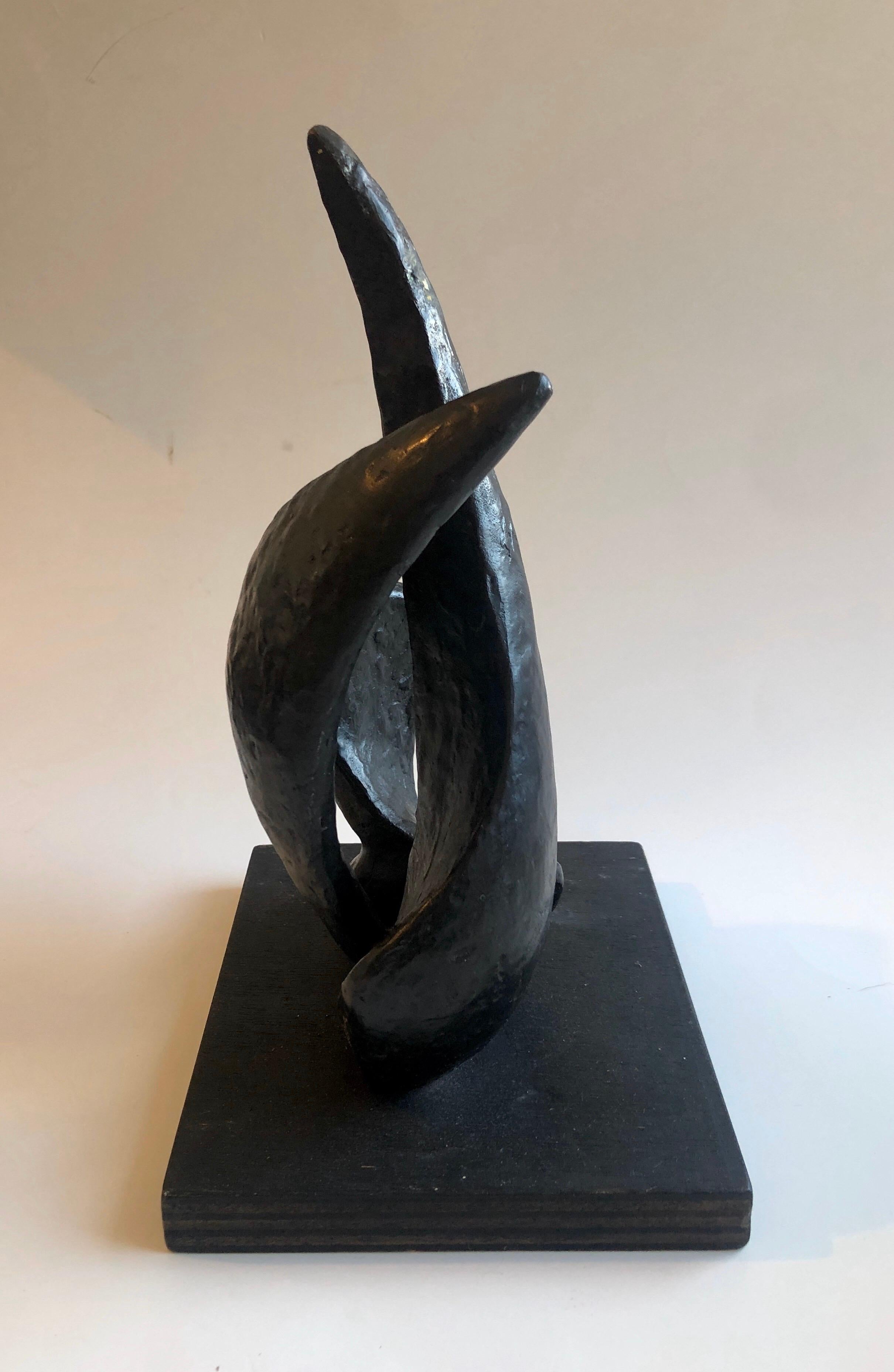 Abstract Israeli Bronze Modernist Sculpture 6