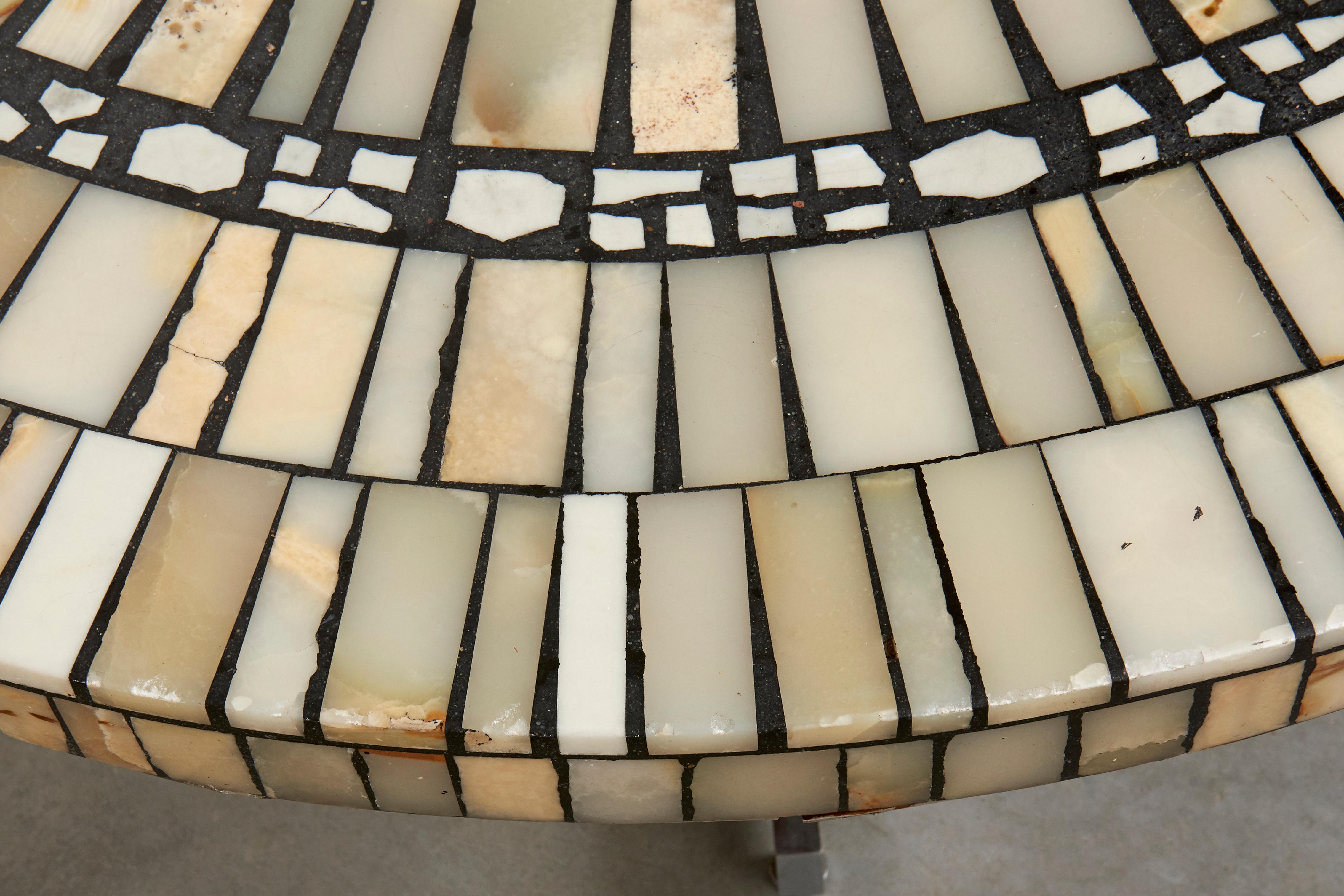 Mosiac marble coffee table by Heinz Lilienthal, 1960s For Sale 1