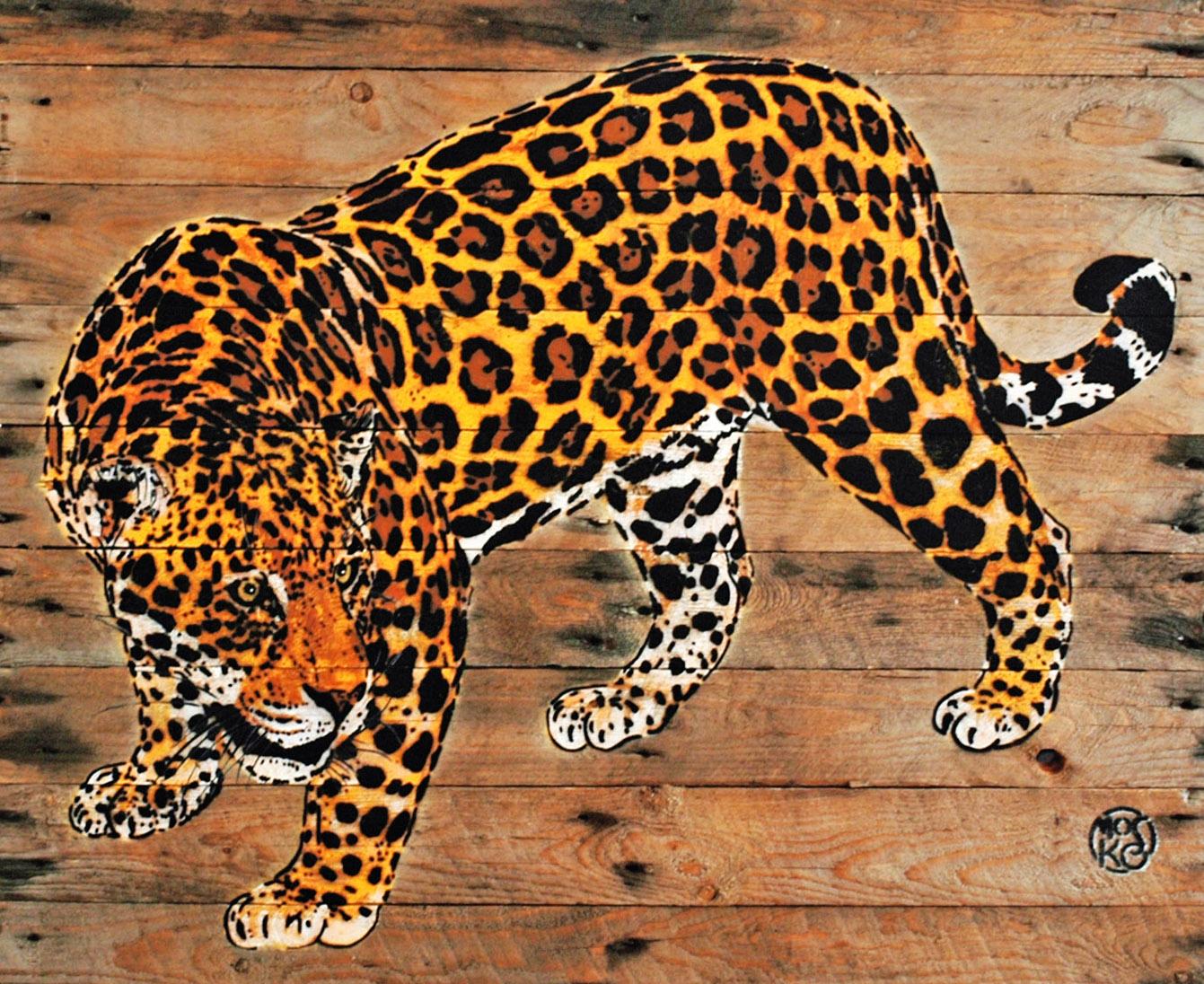 Jaguar - Street Art Print by MOSKO