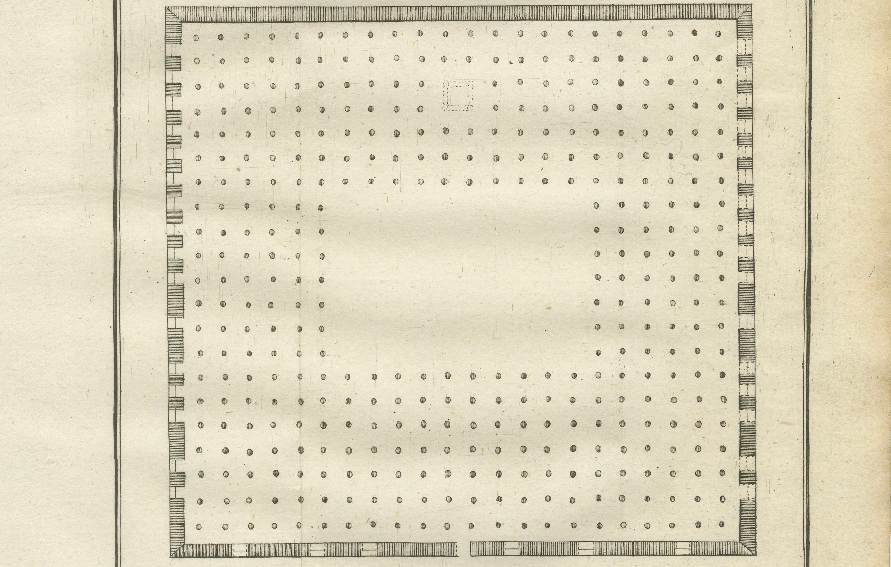 Gravé Mosquée d'Amr, Le Vieux Caire & Sarcophage Design - Gravure d'architecture, Egypte 1776 en vente