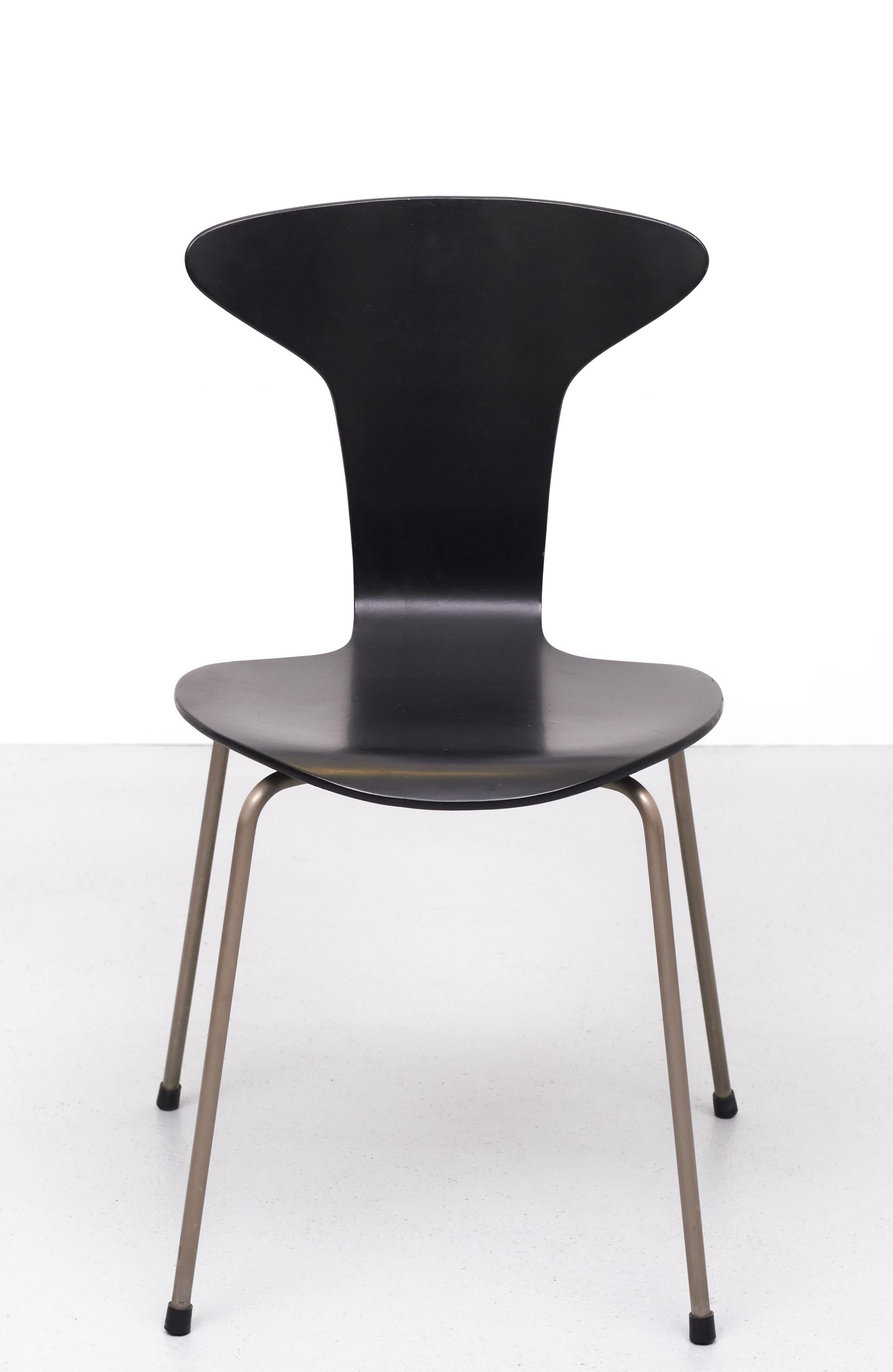 Mosquito-Stuhl 3105 von Arne Jacobsen für Fritz Hansen, 1960er Jahre im Zustand „Gut“ im Angebot in Den Haag, NL