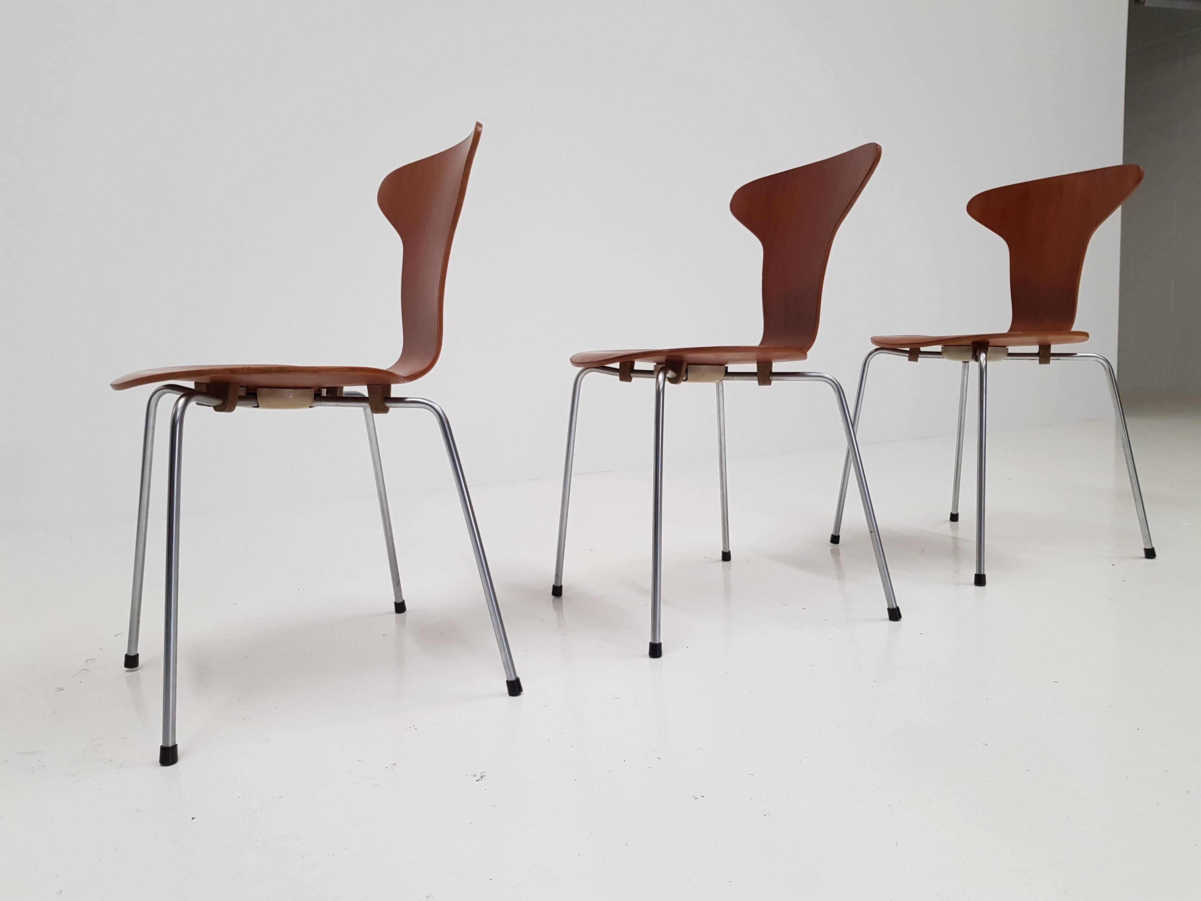 Steel 'Mosquito' Chair by Arne Jacobsen for Fritz Hansen, 1955