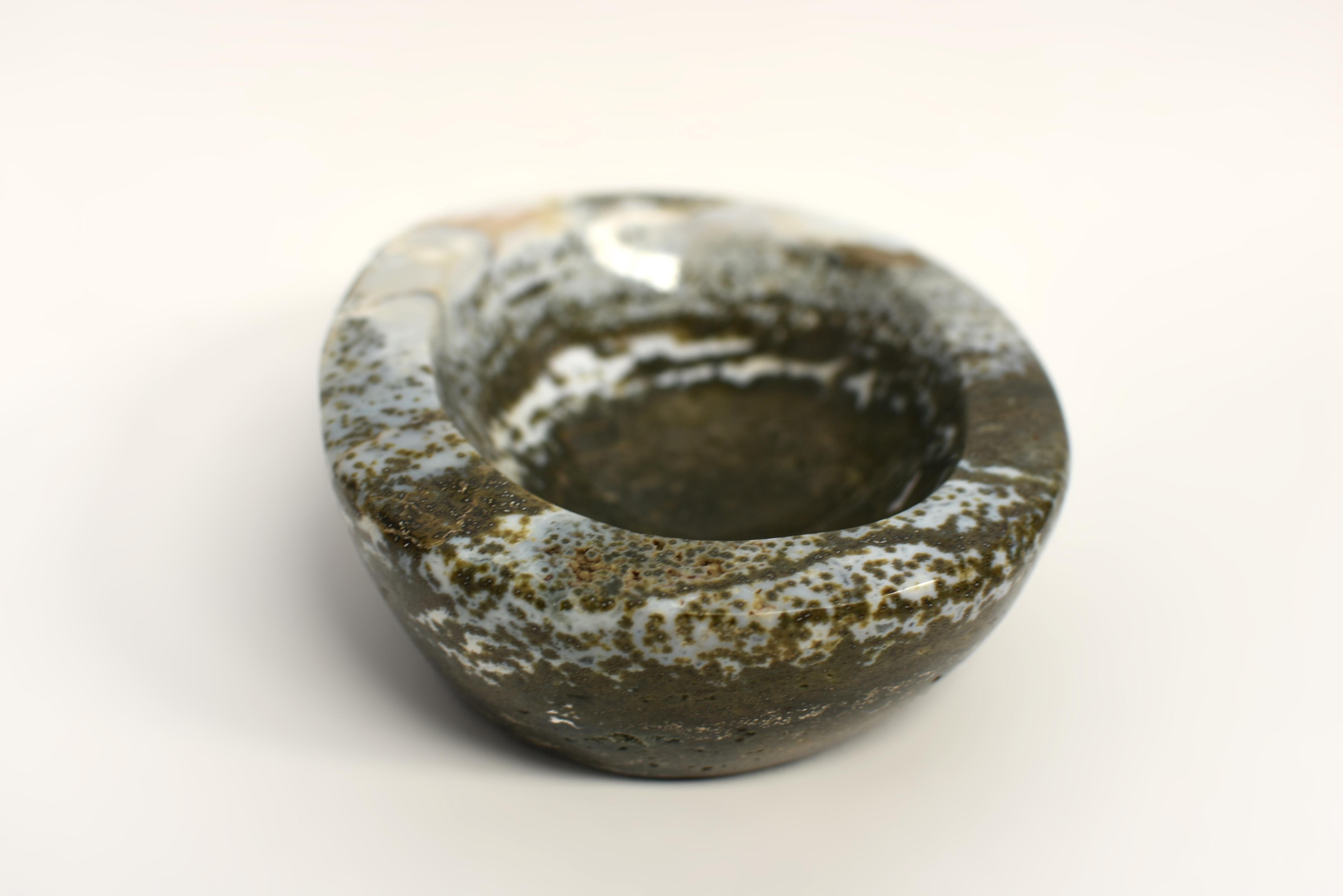 Moss Agate Bowl 7.5