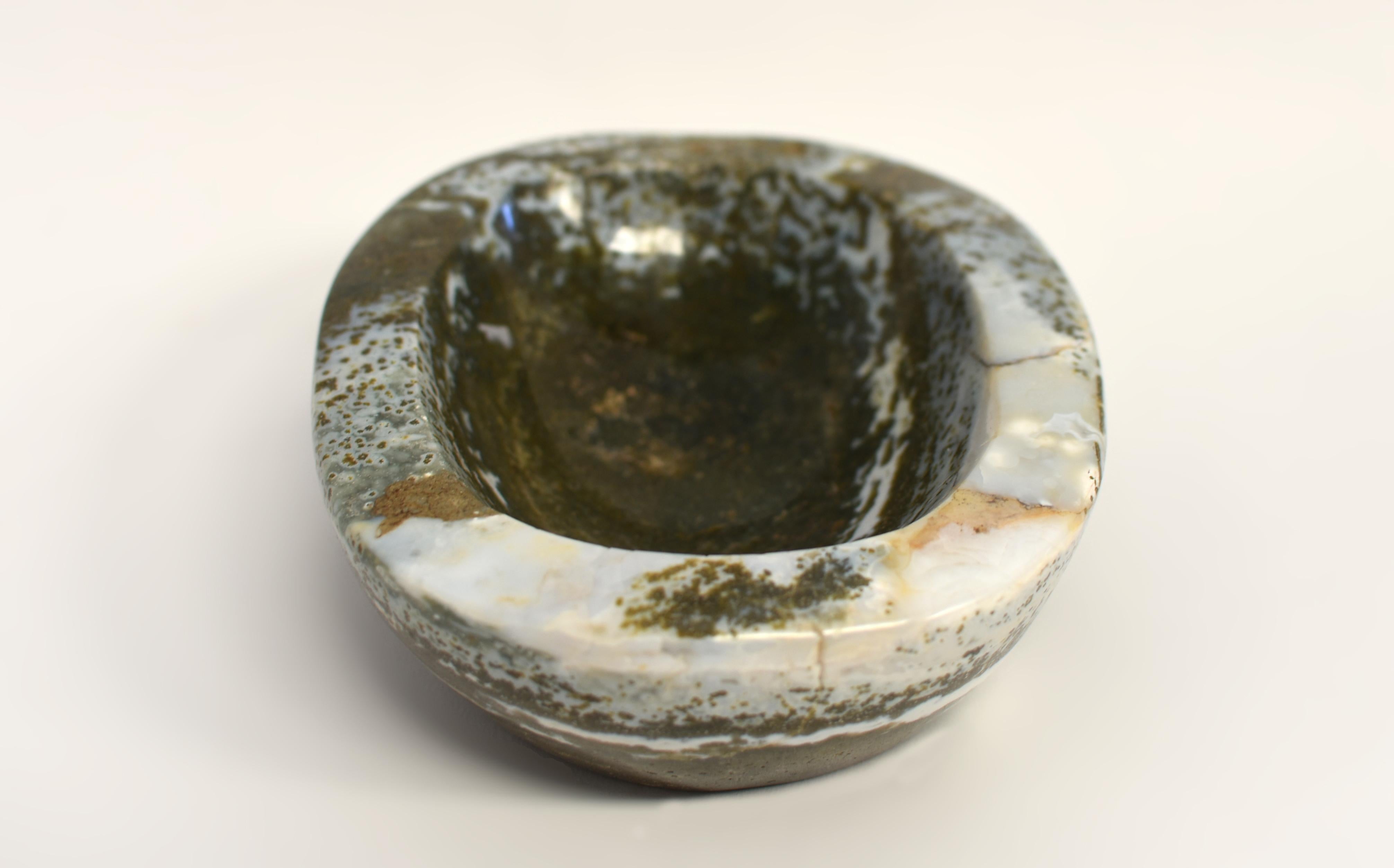 Moss Agate Bowl 7.5