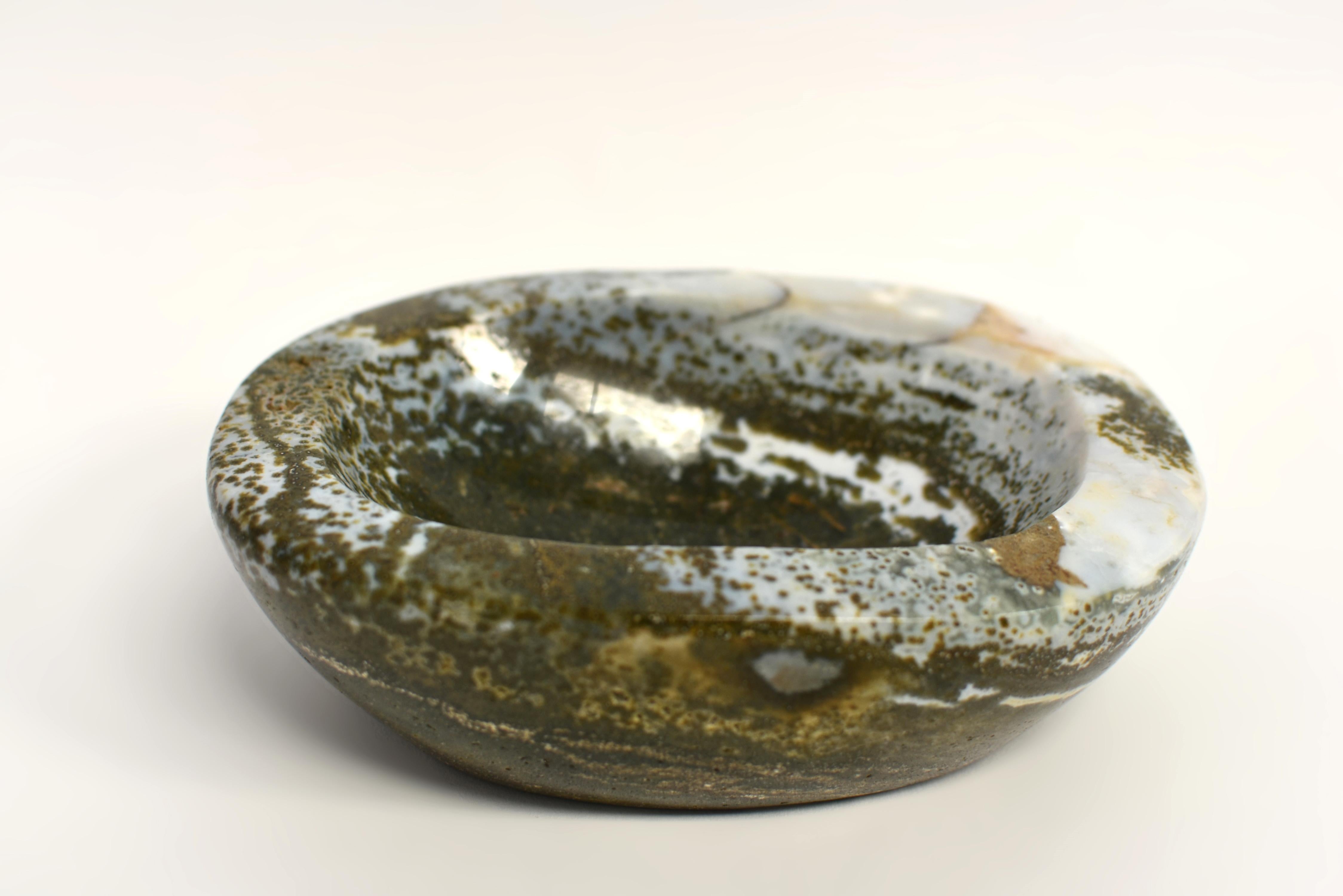 Moss Agate Bowl 7.5