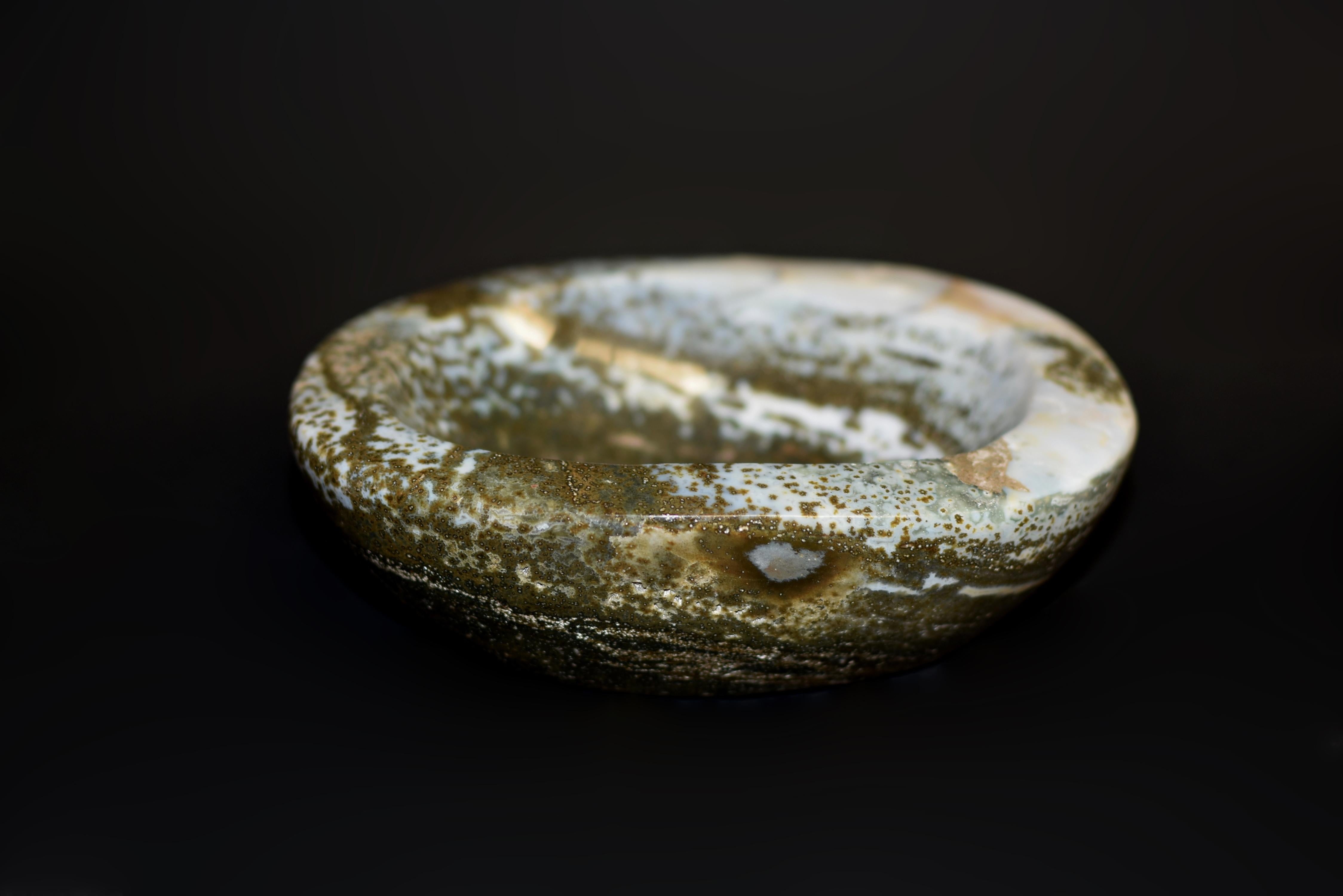 Moss Agate Bowl 7.5