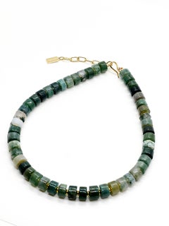 Moss Agate Semi-Precious Necklace