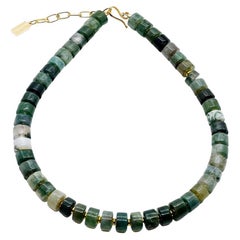 Moss Agate Semi-Precious Necklace