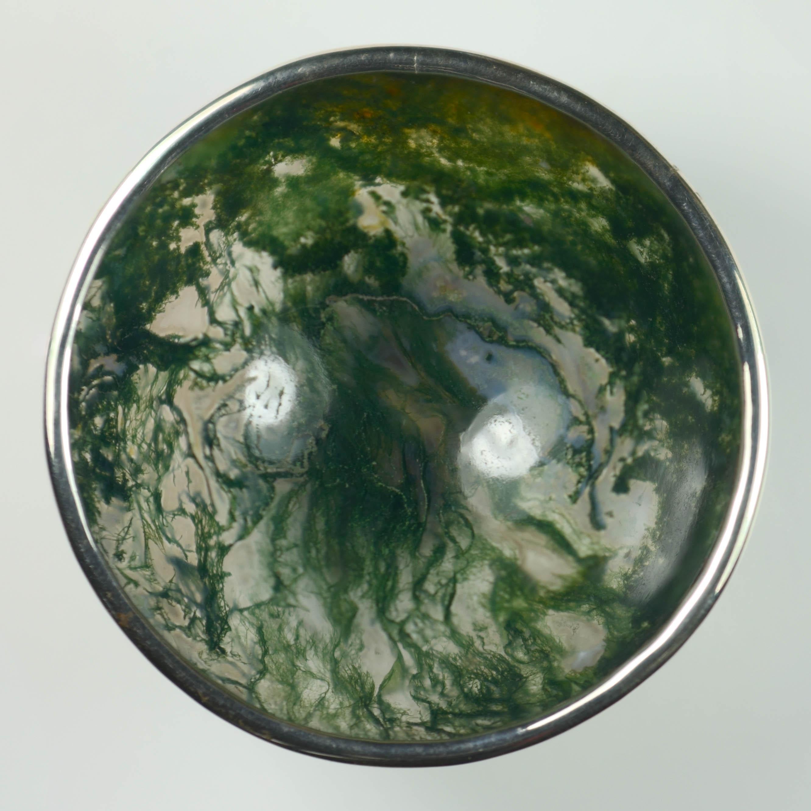 moss agate bowl