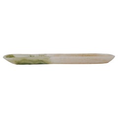 Moss And Linen Colored Dual Pour Resin Rectangular Tray, Studio Sturdy