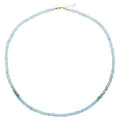 Moss Aquamarine Necklace 18K Gold