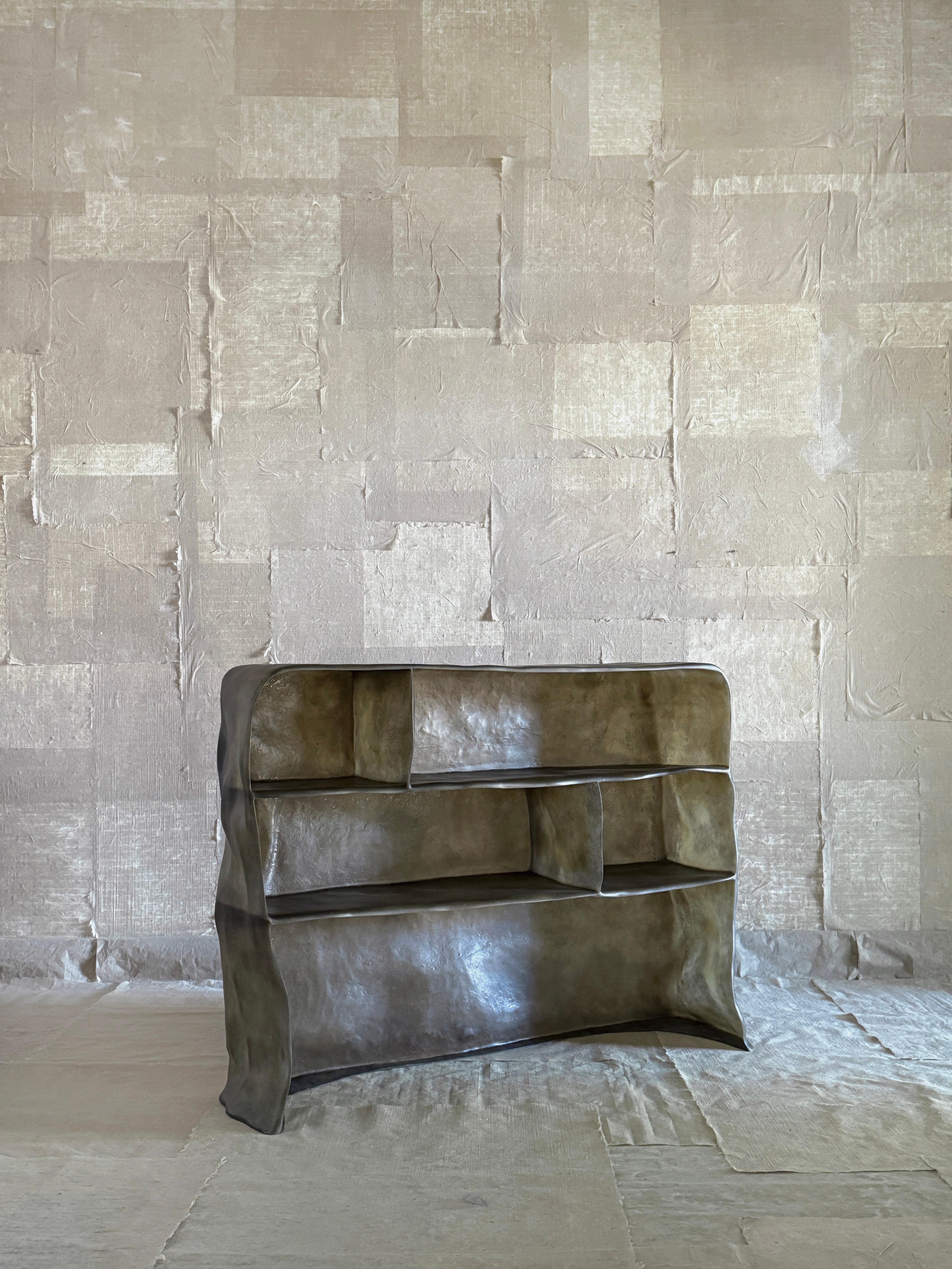 Cinese Armadio in fibra di vetro Moss Brown Formless di kar in vendita