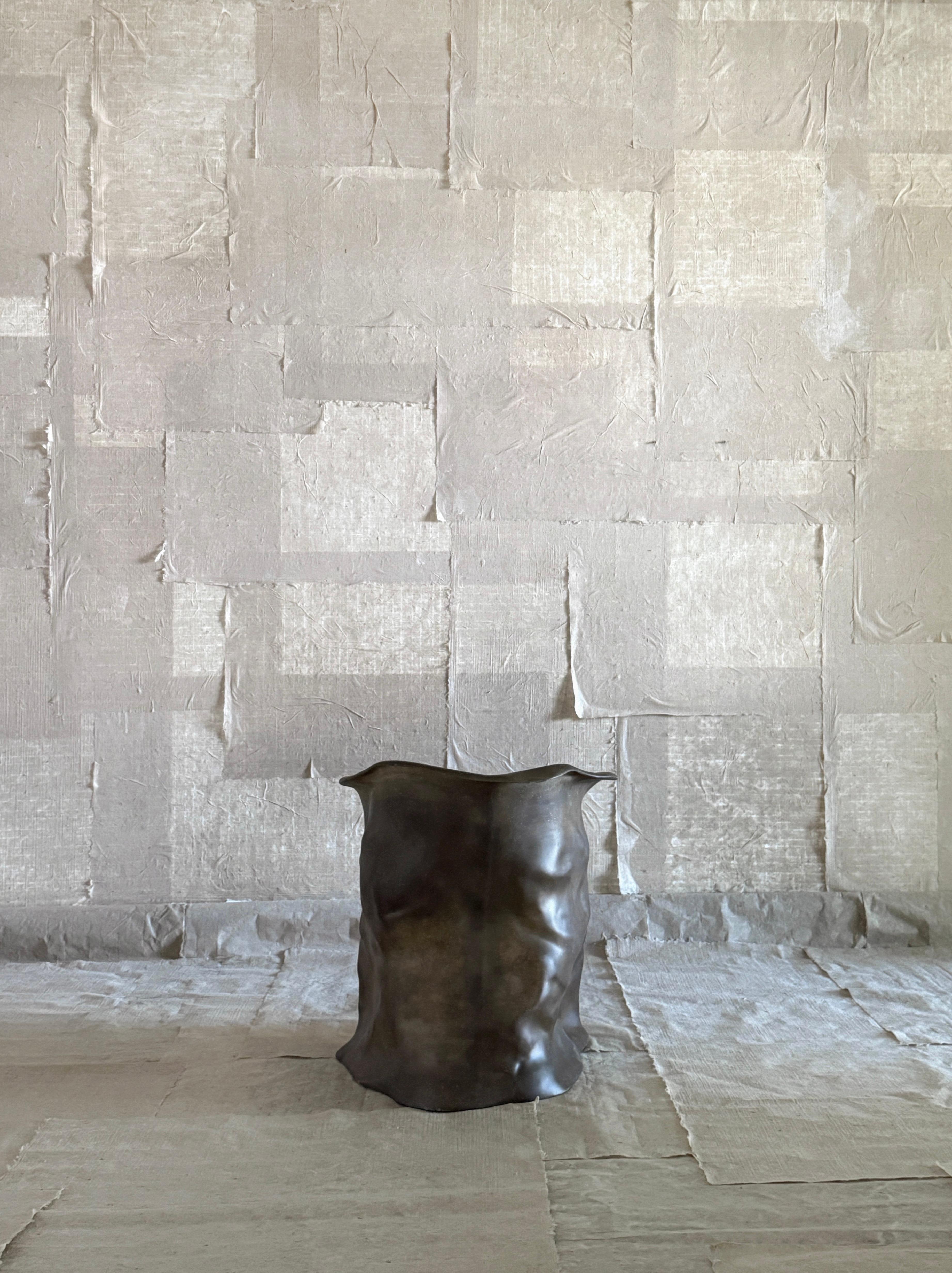 Cinese Sedia in fibra di vetro Moss Brown Formless di kar in vendita