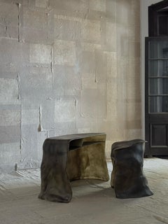 Moss Brown Formless Fiberglass Desk by kar