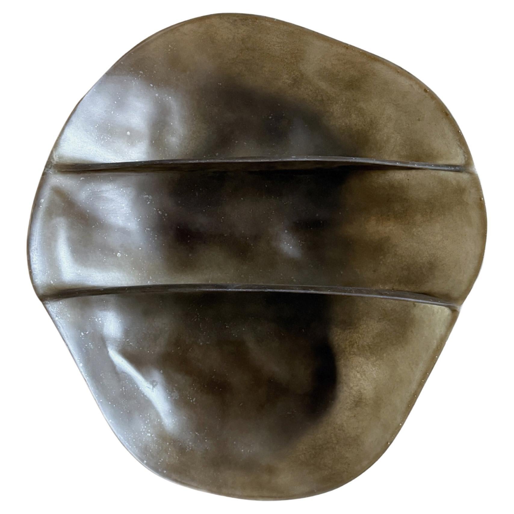 Scaffale da parete in fibra di vetro Moss Brown Formless di kar