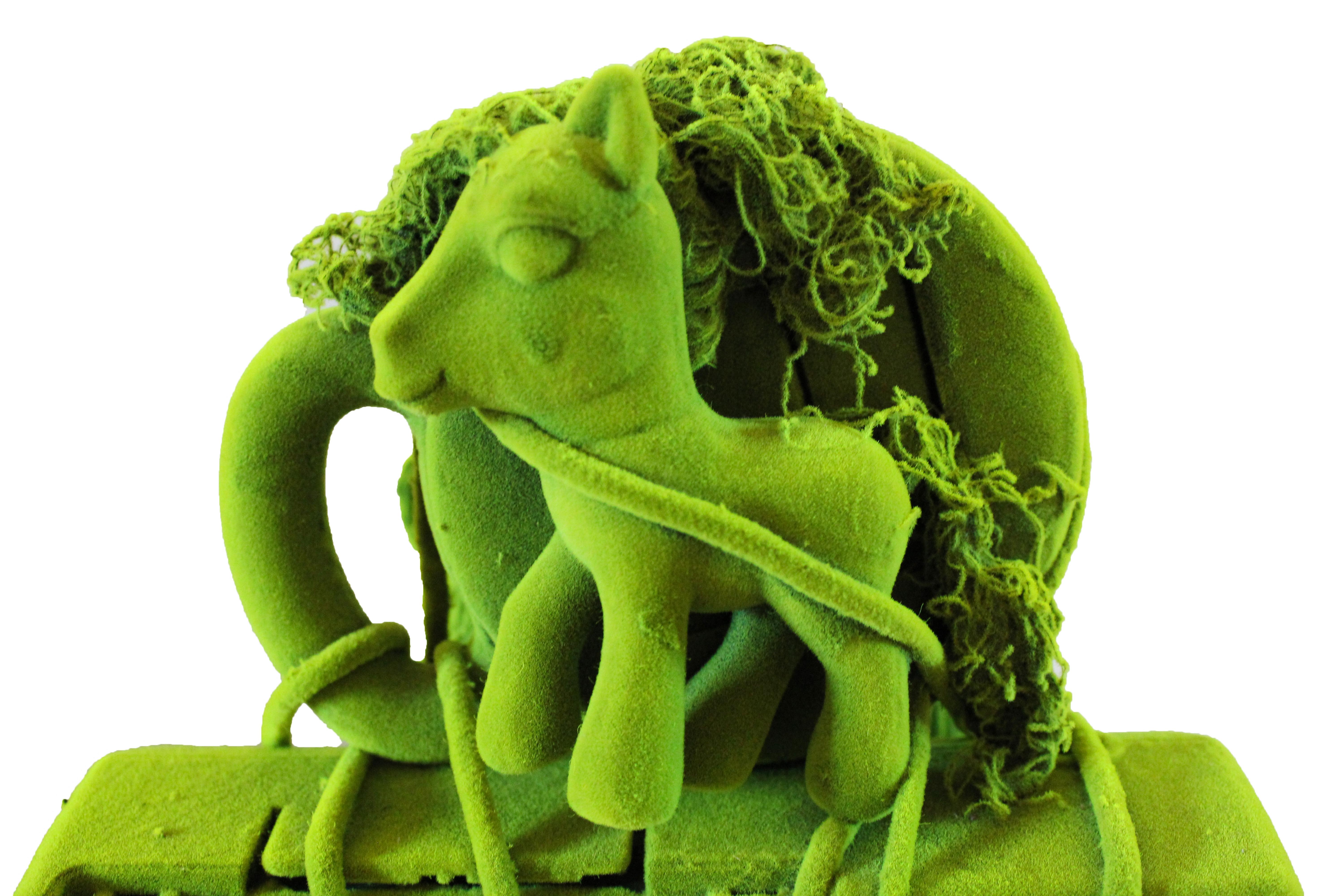 Porcelain Moss Girl Sculpture by Kim Simonsson, circa 2020, Finland