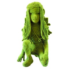 Sculpture "Moss Girl" de Kim Simonsson, vers 2020, Finlande