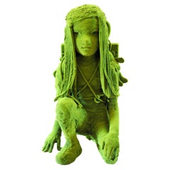 Moss Girl Sculpture by Kim Simonsson, circa 2020, Finland