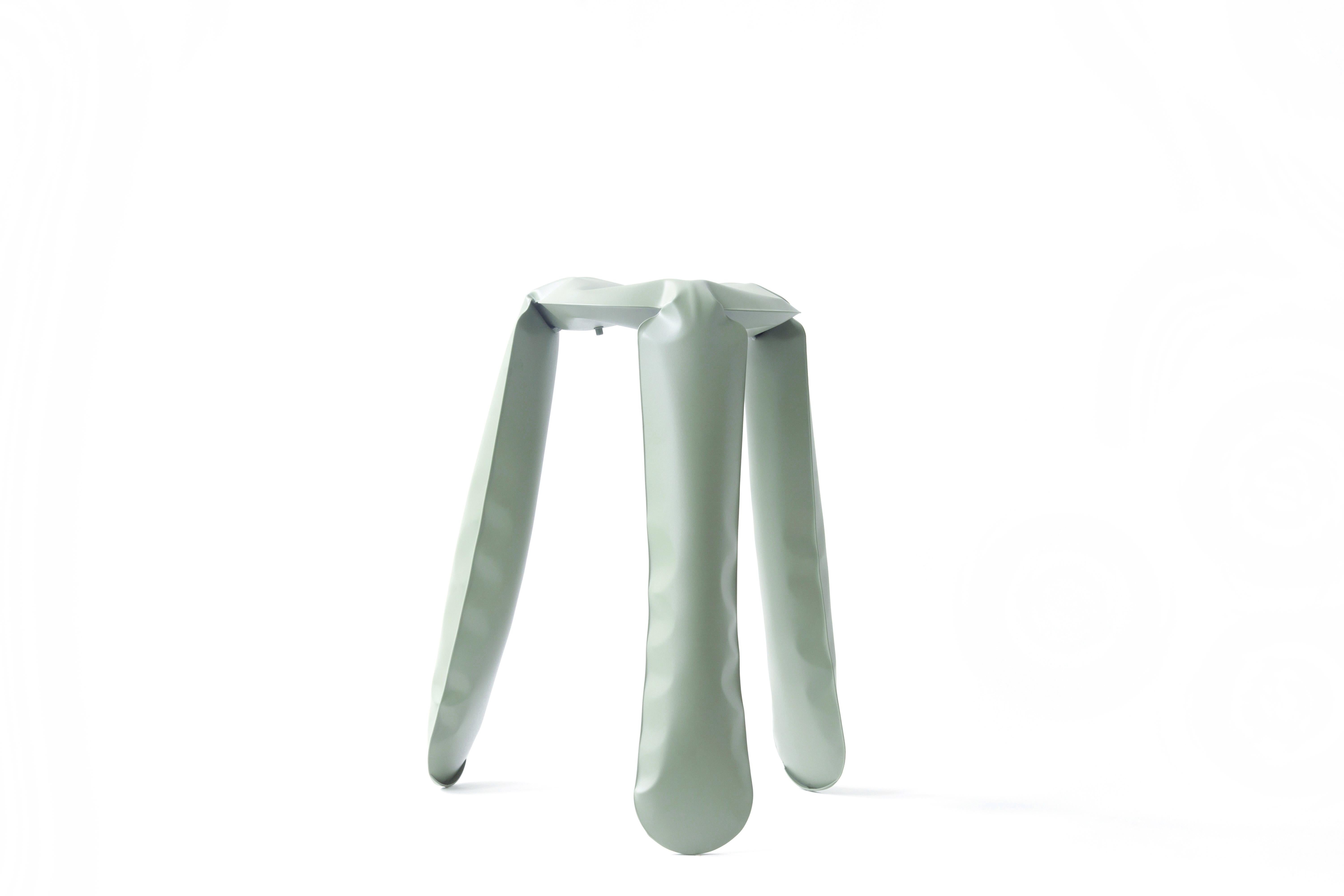 Polonais Tabouret de cuisine en acier gris mousse de Zieta en vente