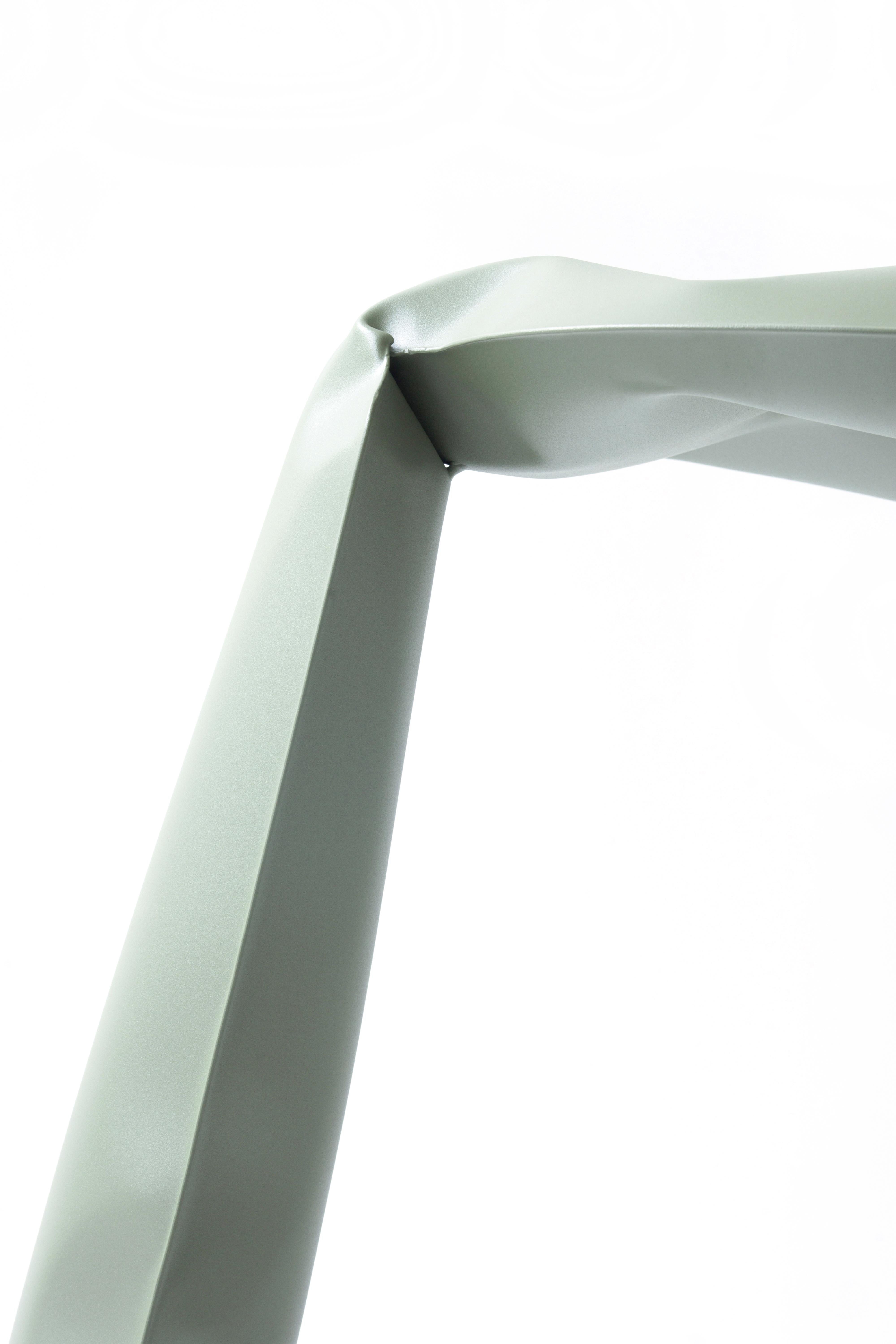 Poudré Tabouret de cuisine en acier gris mousse de Zieta en vente