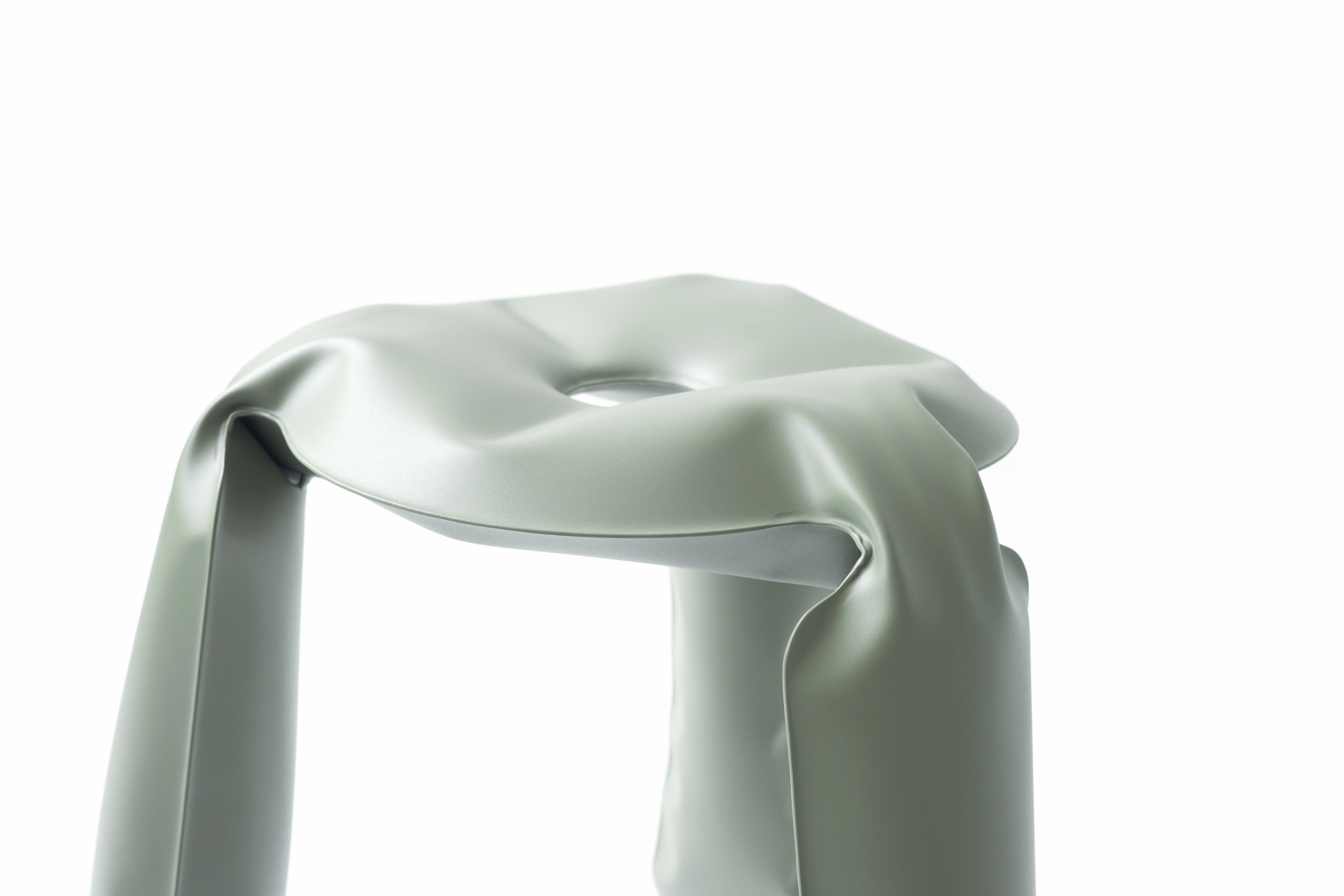 Tabouret de cuisine en acier gris mousse de Zieta Neuf - En vente à Geneve, CH