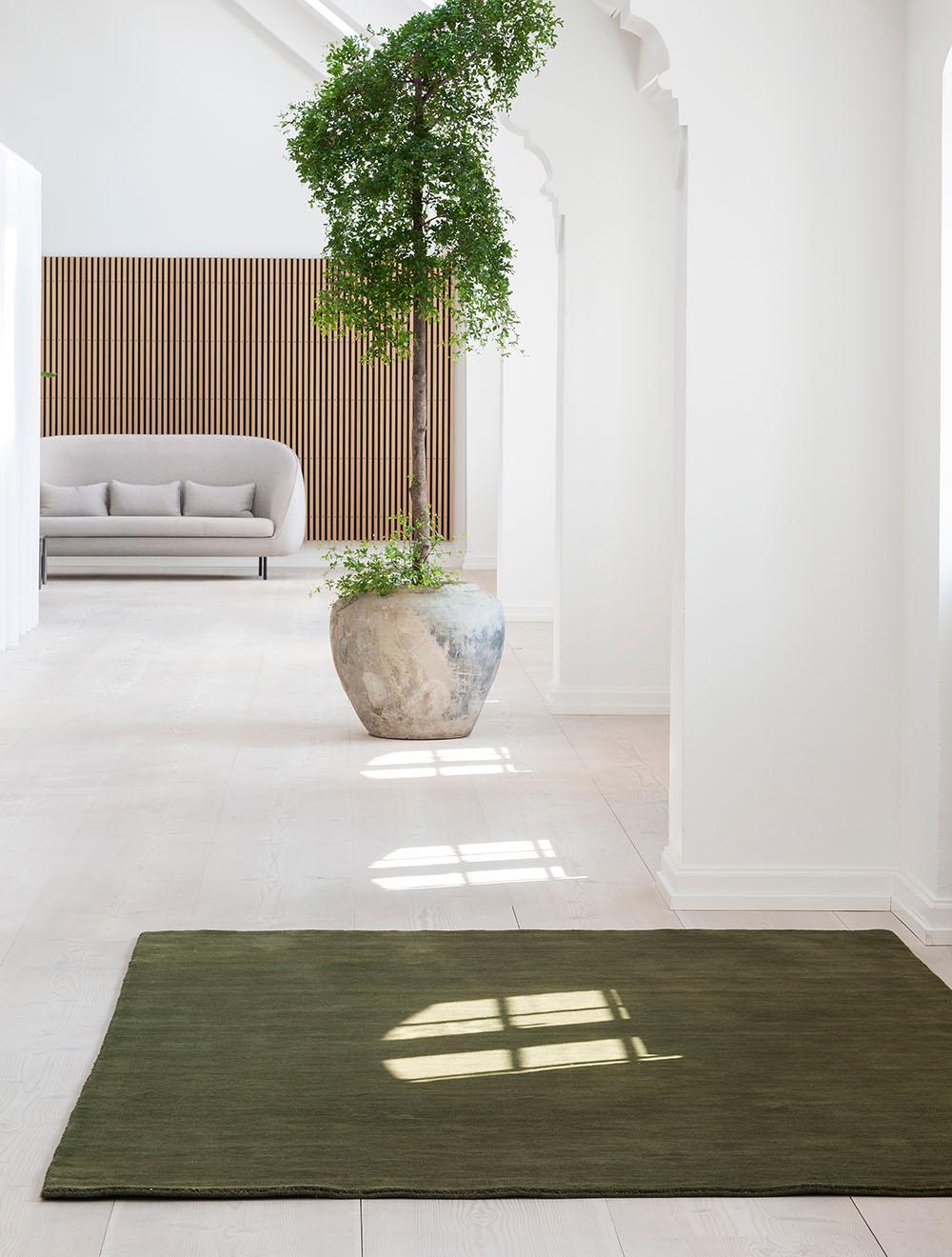 Post-Modern Moss Green Earth Carpet by Massimo Copenhagen For Sale