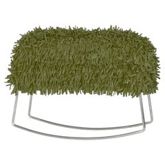 Moss Green Harry Rocking Chair by Kenneth Cobonpue