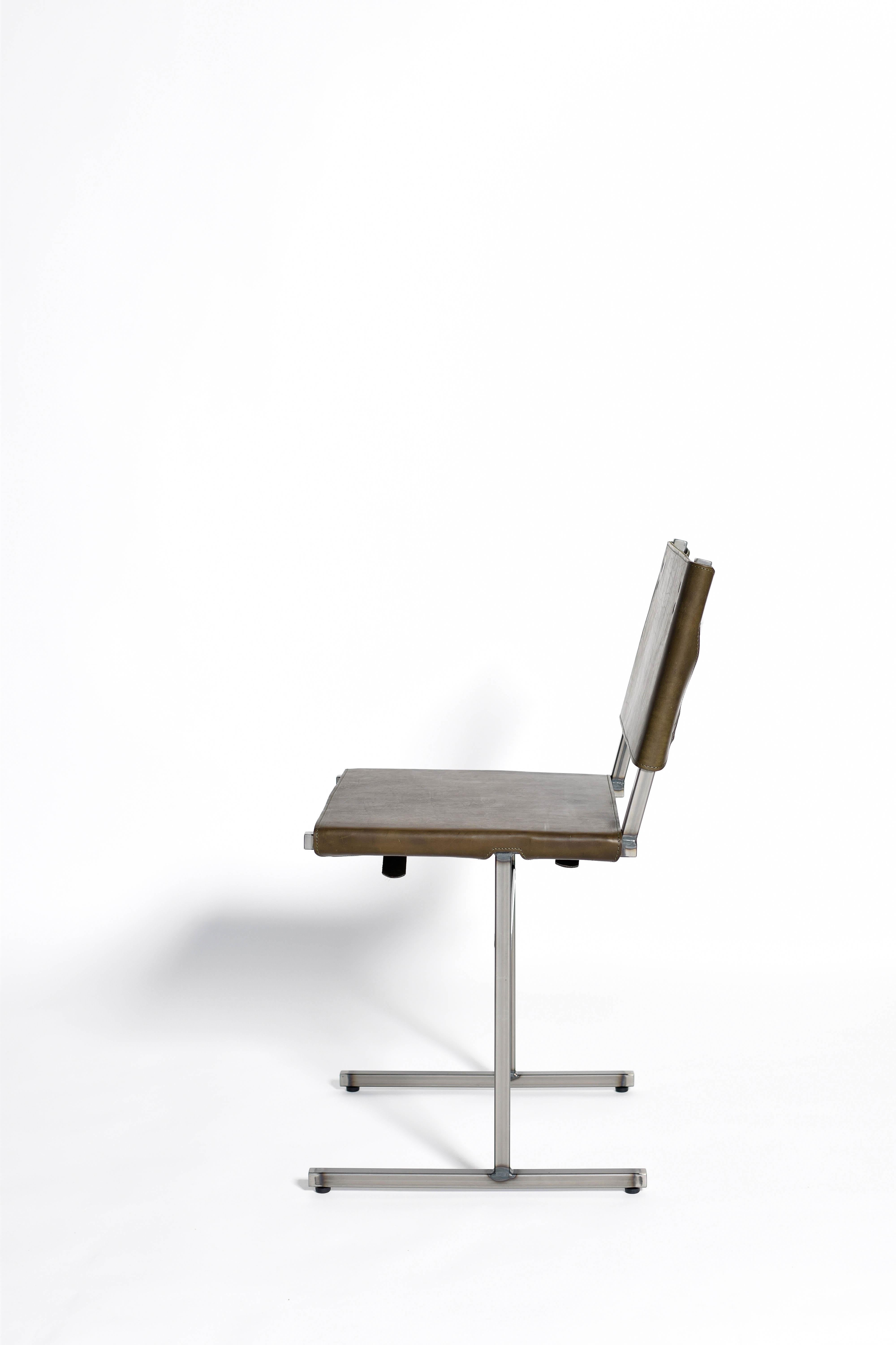 Post-Modern Moss Green Memento Chair, Jesse Sanderson For Sale