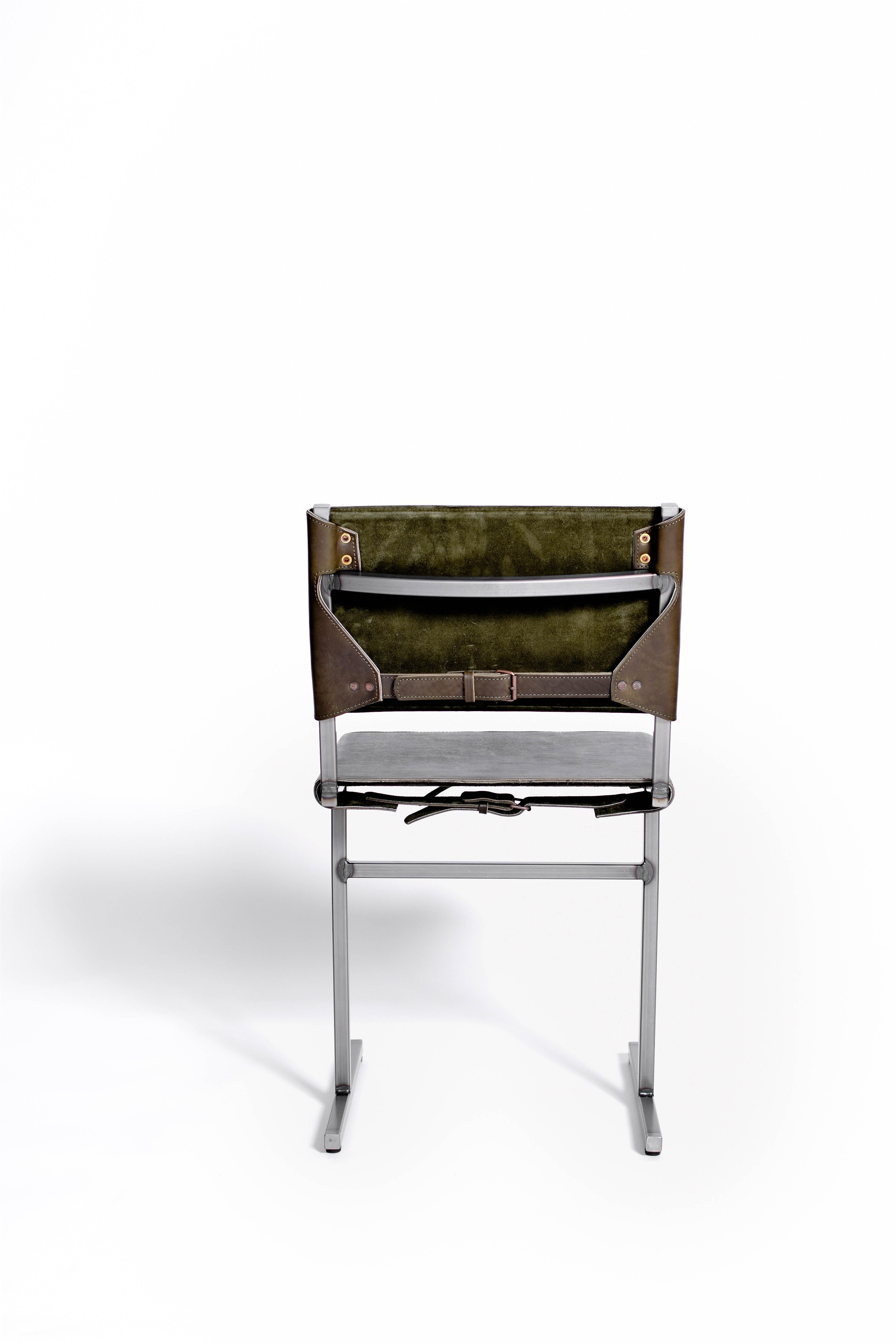 Dutch Moss Green Memento Chair, Jesse Sanderson For Sale