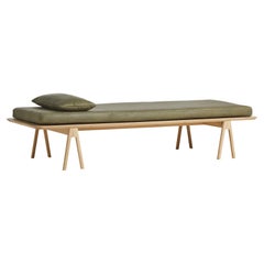 Moss Green Oak Level Daybed with Pillow by Msds Studio