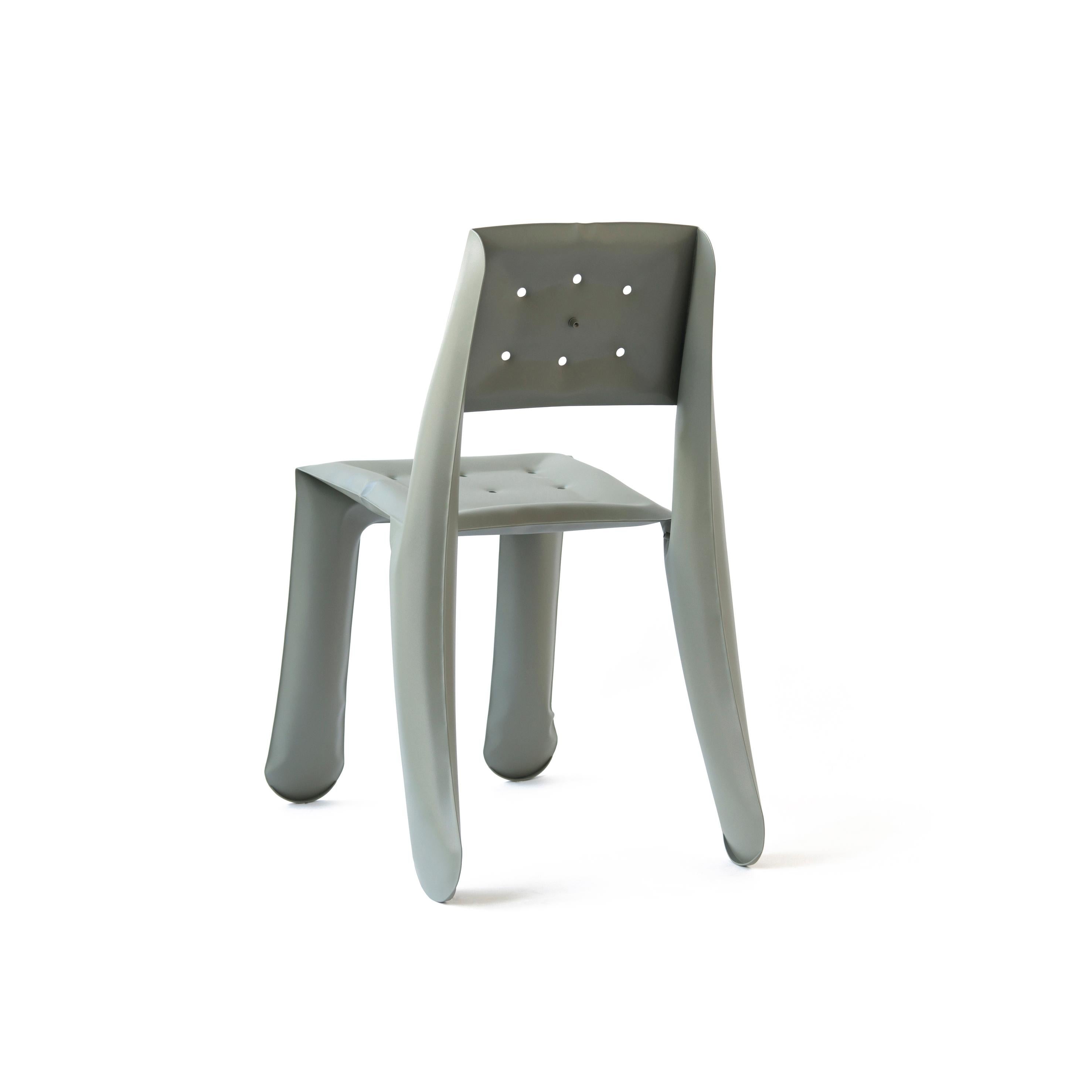 Silla escultural Chippensteel 0,5 de acero al carbono gris musgo by Zieta en Nuevo estado para la venta en Geneve, CH