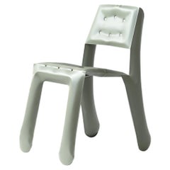 Moss Grey Carbon Steel Chippensteel 5.0 Sculptural Chair by Zieta