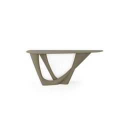 Moss Grey G-Console Duo Steel Base and Top by Zieta