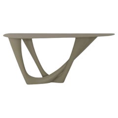 Moss Grey G-Console Duo Steel Base and Top by Zieta