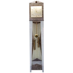 Vintage Moss Mid-Century Grandfather Clock Lucite Lamp