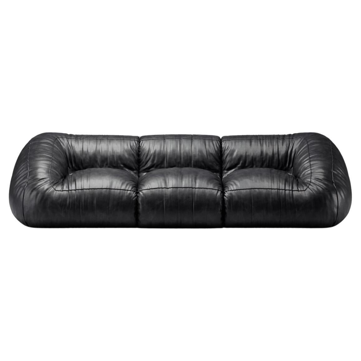 Moss Modular Sofa C004 - Leather col. Sequoia 027 (or any Leather cat. A) in vendita