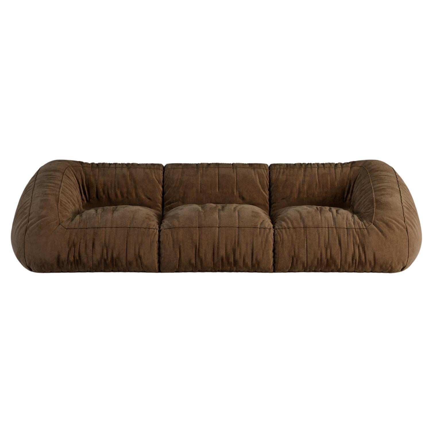 Moss Modulares Sofa C004 - Nubuk farb. Marron