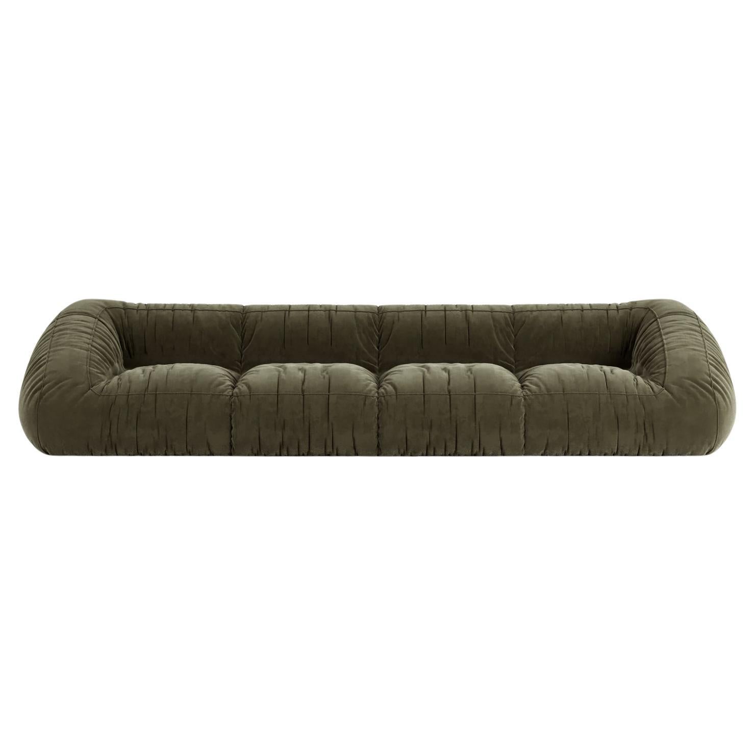 Moss Modular Sofa C005 - Nabuk col. Salvia (or any Leather cat. A)