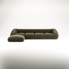 Moss Modular Sofa C005 & ottoman - Nubuck col. Sage (or any Leather cat. A)