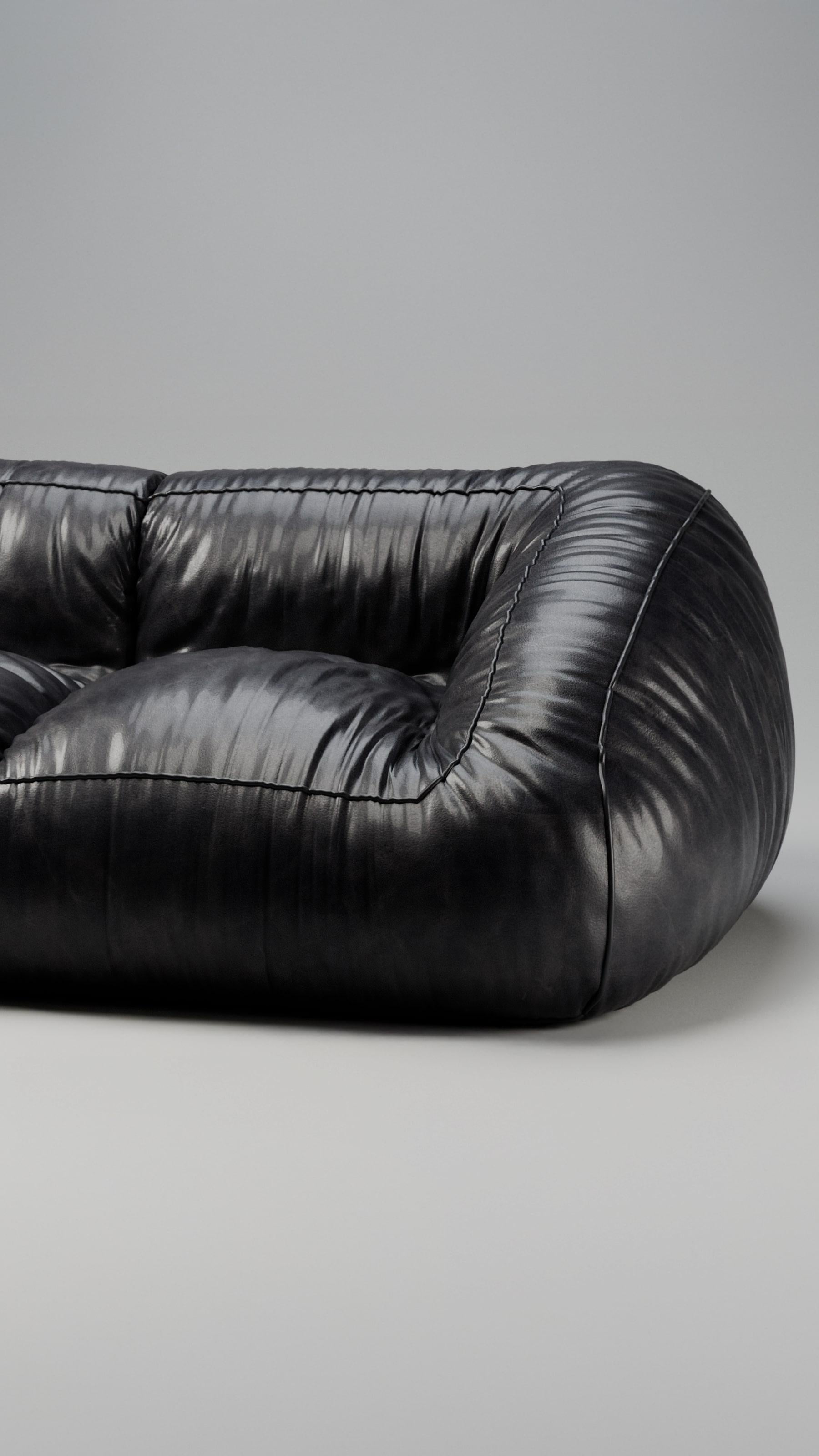 Moss Modular Sofa C005 - Leather col. Sequoia 027 (or any Leather cat. A) In condizioni Nuovo in vendita a Milano, Lombardia