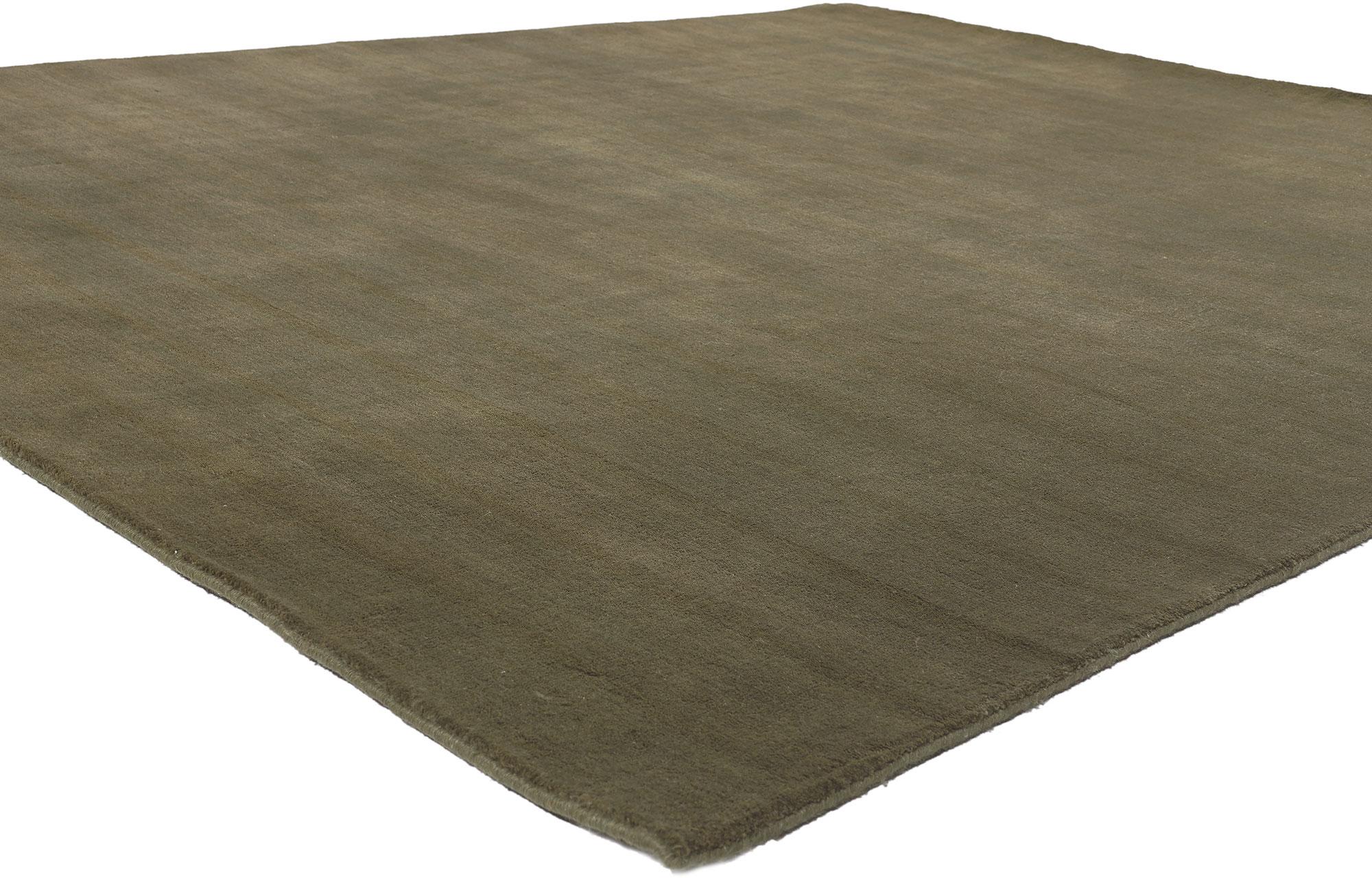 30998 New Moss-Olive Green Modern Rug, 07'00 x 08'10.
Biophilic Design meets earth-tone elegance in this handcrafted modern olive green area rug. The lavish texture and earthy green colorway woven into this piece work together creating a truly