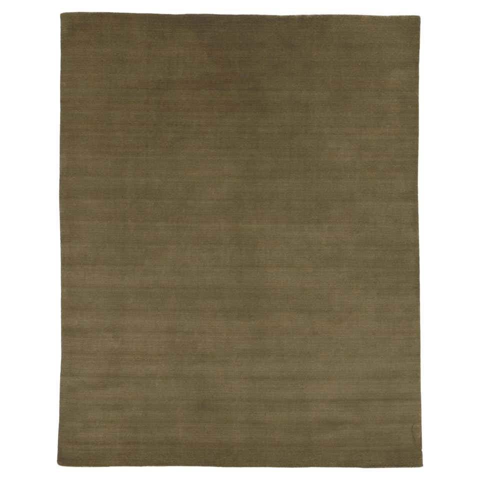 Green Earthy Pattern Rug Moss-Olive Green Modern Rug, Biophilic Design Style Meets Earth-Tone ...