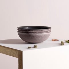 Moss Pink, Vessel N, 9 inch Bowl, Slip Cast Ceramic, N/O Vessels Collection