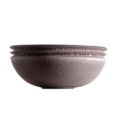 Moss Pink, Vessel N, 9 inch Bowl, Slip Cast Ceramic, N/O Vessels Collection
