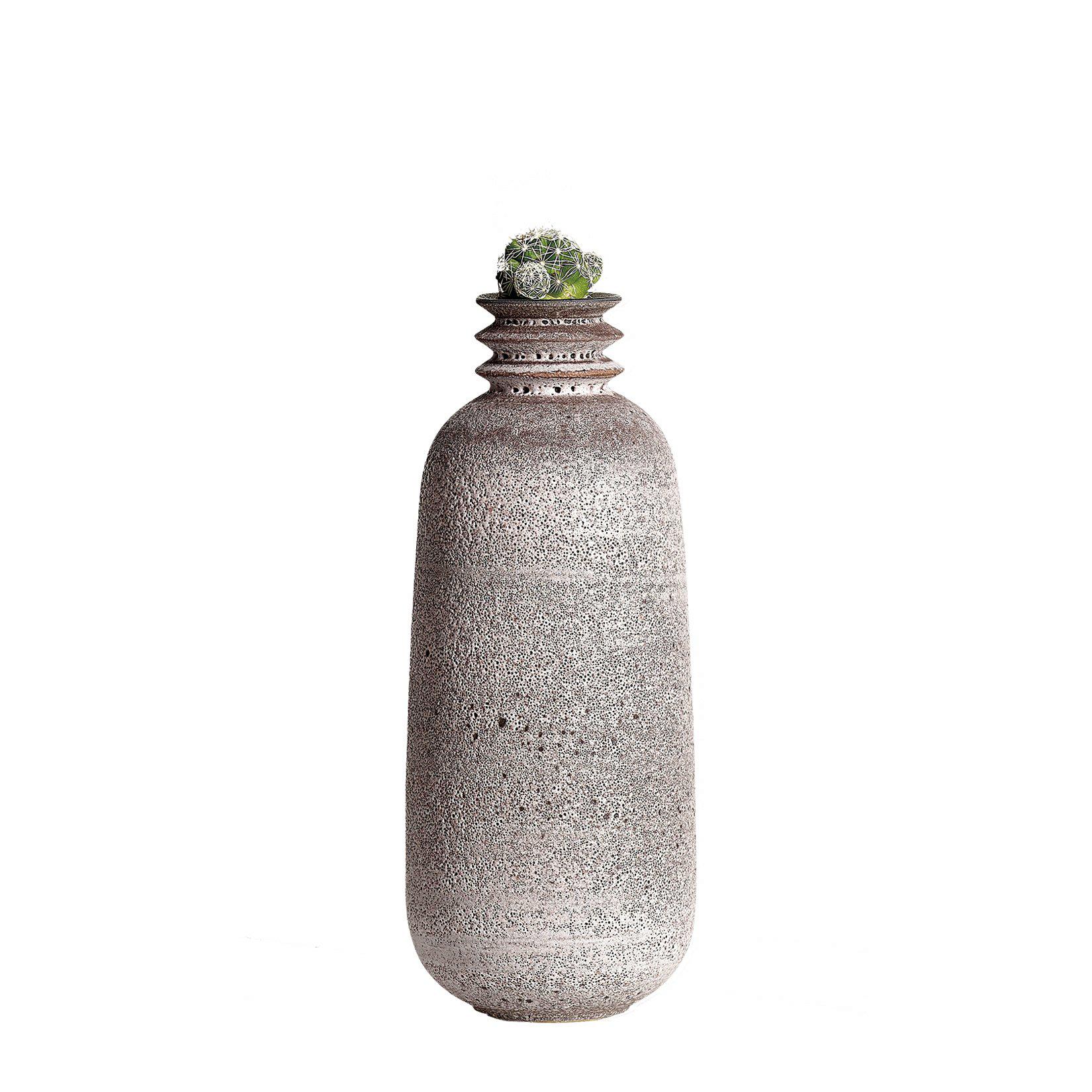 Moss Pink, Vessel O, Slip Cast Ceramic Vase, N/O Vessels Collection For Sale