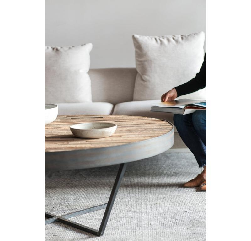 Hand-Crafted Mossam Coffee Table by Croft House For Sale
