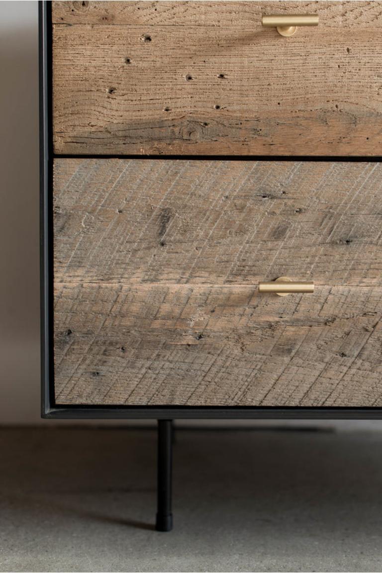 American Mossam Nightstand by Croft House For Sale