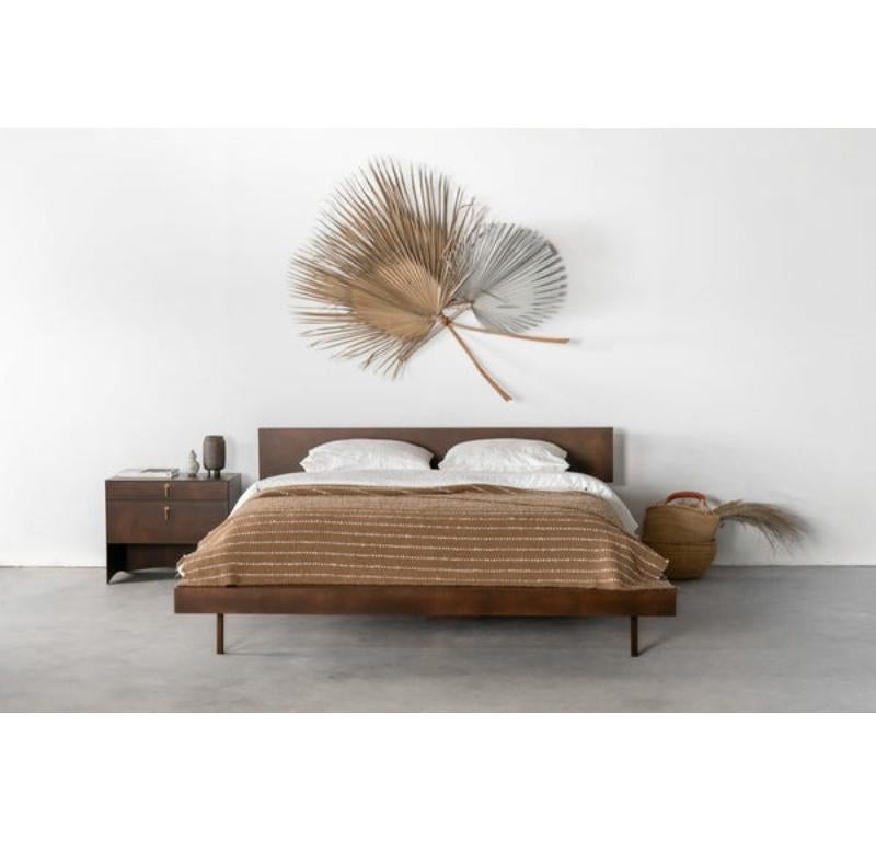 Hand-Crafted Mossam Platform Bed (Cal King) For Sale