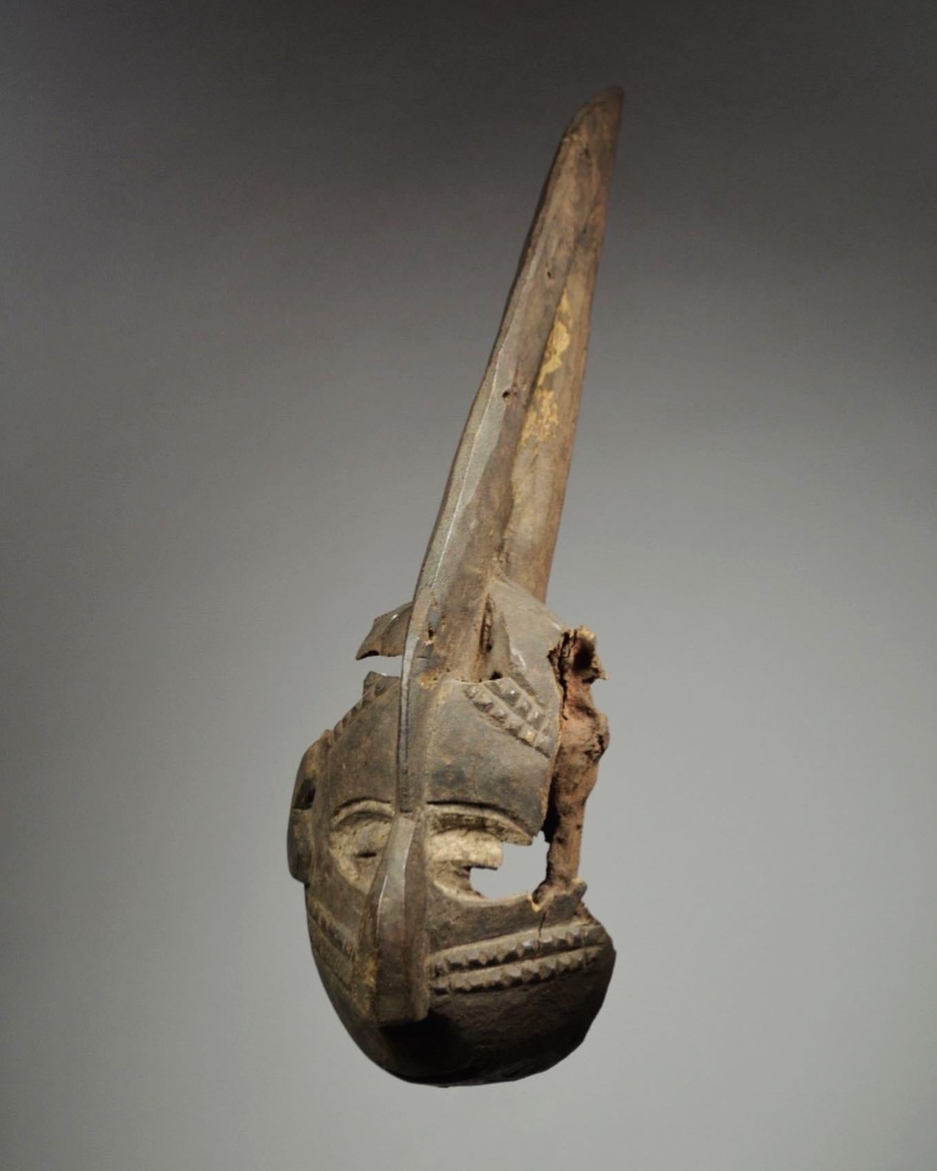 Hand-Carved Mossi Mask  For Sale